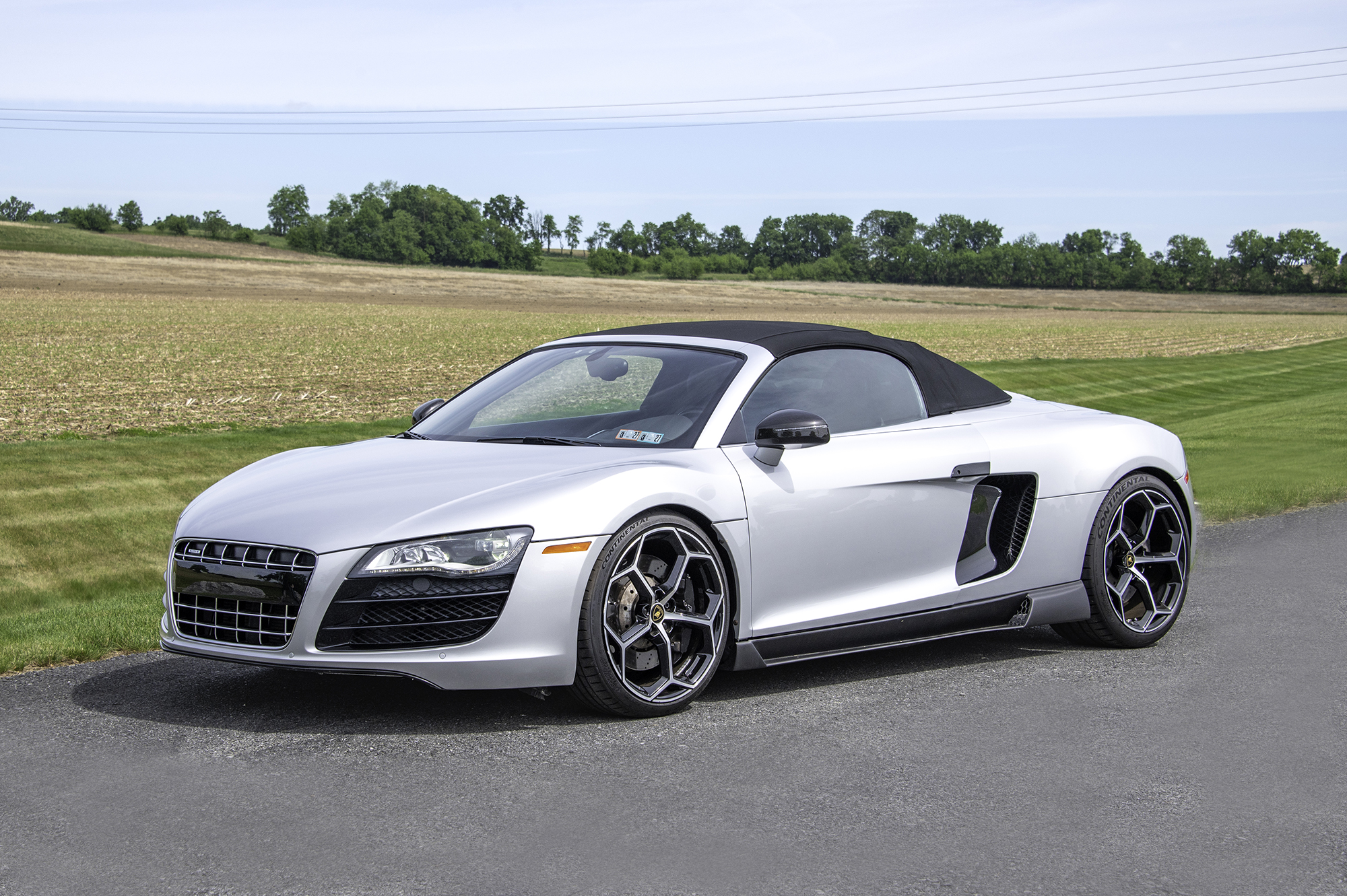 Audi R8 — three-quarter view